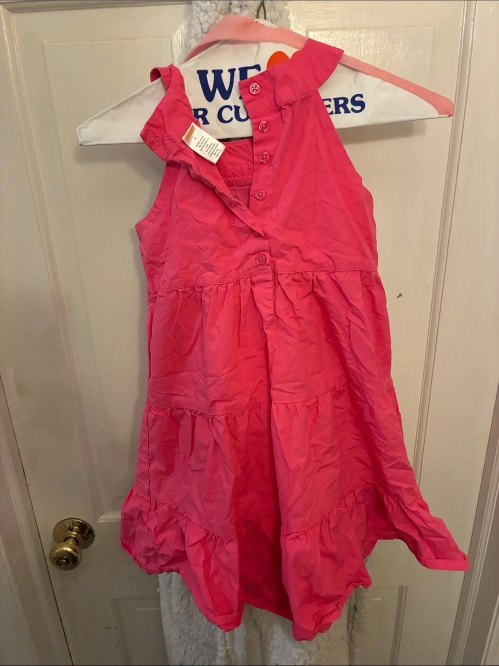 Gymboree Bright Pink Embroidered Tank Dress
